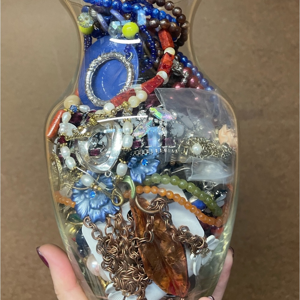 ALL Wearable mystery jewelry vase variety styles vintage to modern surprise jar